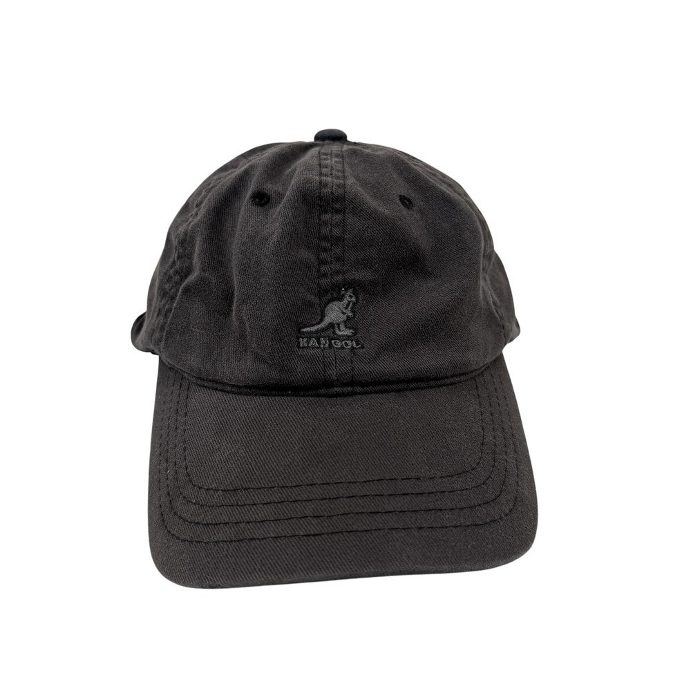 Kangol Hat Cap Fitted Mens L/XL Black Ear‎ Flap Winter Dad Baseball Embroidered